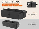 Black Large-Capacity Foldable Car Trunk Storage Organizer - Collapsible Backseat Storage Box V888-ELOSUNG17122