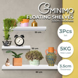 Ekkio Floating Shelf Set of 3 White V227-2997101014000