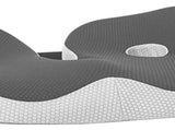 Seating Cushion Soft Comfortable Breathable Buckle Curved Chair Cushion for Office Working Dark Gray V1294-YM0703-3117230047613