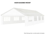 Wallaroo 4x8 White Premium Outdoor Event Marquee Replacement Roof ROOF-4X8-CPT-WH