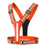 Reflective Vest Running Gear, 3s Colors High Visibility Reflective Running Gear Rechargeable V1192-AZ-W-16252