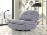 Levede Electric Chair Recliner Swivel Grey OF1038-BK-EC