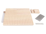 9.3in Rubber Wooden Crochet Blocking Board Crochet Accessories with 20pcs Steel Pins Stand for V1294-YM0706-3117230164611