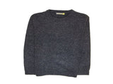 100% SHETLAND RAGG WOOL CREW Round Neck Knit JUMPER Pullover Mens Sweater Knitted - Navy - 6XL V563-SW-CN-DNM45-6XL