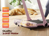 Everfit 3 in 1 Treadmill Electric Walking Pad with Incline Foldable for Home Gym Pink TMILL-400H-INC-PK
