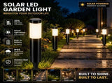Large Black Warm White Solar LED Outdoor Garden Light V1221-XM-LB593-GM44