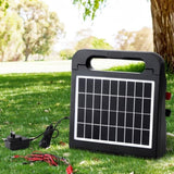 Giantz 5km Electric Fence Energiser Solar Energizer Charger Farm Animal 0.15J SFC-SO15-2KM