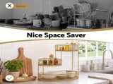 5-Star Chef Fruit Basket Bowl Space Saving Kitchen Food Storage Organiser FB-STEEL-3L-GN