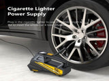 Black CaRSun Tire Inflator Portable Air Compressor LED Light Tire Inflator DC 12V V1106-806-BLA-79386