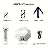 RHX3 Multi-functional Camping Light 5-level & stepless dimming, 3000mAh battery , V1232-LYD-RH3-001