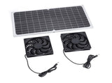 Solar Powered Exhaust Fan 16W Monocrystalline Silicon Solar Panel Dual Ventilation Fan Kit for Pet V1294-YM0901-3114240118011