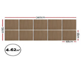 Artiss 10PCS Peel and Stick Wall Panels Tiles 68X68CM Self Adhesive for Home Office Studio Brown WP-68X68-10PCS-BR