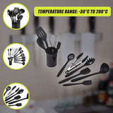 11pcs Kitchen Utensil Set Silicone Heat-Resistant Non-Stick Kitchen Utensils kit V63-828121