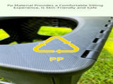 Grey Large Portable Folding Camping Toilet Stool - Capacity Emergency Potty for Car, Outdoor Travel, V888-ELOSUNG47288