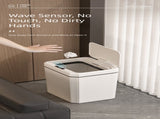 Black Smart Sensor Trash Can 20L Capacity, Touch-Free Operation with Odor-Blocking & Waterproof V888-ELOSUNG36785