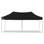 Gazebo Tent Marquee 3x6m PopUp Outdoor Wallaroo Black GAZ-POP-3X6-BK