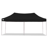 Gazebo Tent Marquee 3x6m PopUp Outdoor Wallaroo Black GAZ-POP-3X6-BK