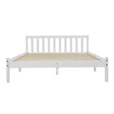 Artiss Bed Frame Queen Size Wooden White SOFIE WBED-D-001Q-WH-AB