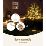 1.5M Christmas Tree 304 LED Jingle Jollys XM-TR-TWIG-150-WW