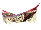 Backyard Hammock with Tassels 500lb Load Bearing Single Double Hammock with Hanging Ropes for V1294-YM0901-3116240018211