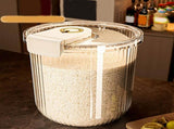 Rice Container Clear Rice Storage Bin Airtight Rice Bucket for Dry Food Grain Flour Soybean Kitchen V1294-YM0710-3118230263212
