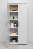 STOCKHOLM UNIVERSAL STORAGE CUPBOARD - HAMPTONS - DECO BLACK HANDLE V164-ECS1DB