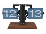 Digital Flip Desk Clock 12 Hours Battery Powered Retro Mechanical Auto Flip Down Clock with Wood V1294-YM0901-3115250023612
