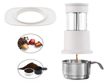 Portable Coffee Maker 2 in 1 Travel Coffee Machine Compatible NES Capsule and Ground Coffee Manual V1294-YM0901-H49321W