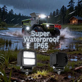 Flood60&deg LED-Worklight Search Light Additional Headlight for Ship Car SUV Truck Construction V1107-144-47209-BLK2