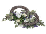 Lavender Wreath Artificial Lavender Floral Wreath for Wedding Party Wall Window Backdrop Home Decor V1294-YM0715-211101QY03-2