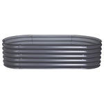 Green Fingers Garden Bed 160X80X42cm Oval Planter Box Raised Container Galvanised GARDEN-OVAL-1608042