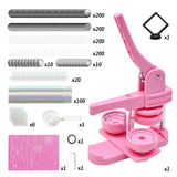 58mm Button Maker Machine DIY Badge Making Pin Press Machine with All-Inclusive Accessories for V985-BUTTONMAKERMACHINE