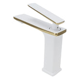 Copper Wash Basin Tap Hot Cold Mixing Faucet with Single Hole Long Handle for Bathroom UseG9/16 V1294-YM0901-3112210055113