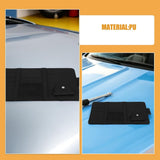 3pcs Car Visor Storage Pouch PU Organizer for Cars and Trucks Black, Sun Visor Pocket with Quick V1370-AZ4-11407