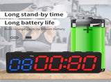 Portable Gym Timer Interval Timer Workout Fitness Clock Countdown/UP/Stopwatch Magnetic USB V1369-AZ3-W-11696