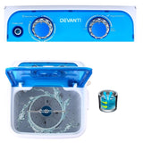 Devanti Portable Washing Machine 4.6KG Blue PWM-S-46-BU