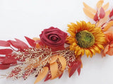 Artificial Flower Lintel Swags Sunflower Arch Silk Floral Swag Wedding Decoration V1294-YM0717-220801LW05-2