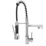 G1/2 Sink Faucet with Pull Down Sprayer Copper Brushed Single Handle Kitchen Water Tap V1294-YM0901-3112210024911