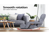 Artiss Floor Chair Lounge Sofa Swivel Grey FLOOR-0163-GY