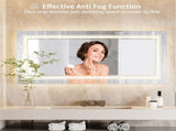 Anti-Fog LED Bathroom Mirror with 2-Way Mount 1000*600mm/Double LED V767-XMR-C28-298-AU