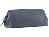 Pierre Cardin Mens Rustic Leather Toiletry Case Bag Travel - Teal V563-PC2803-TEAL