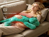 USB-Powered Dinosaur Plush Heating Pillow Soft, Cuddly, and Warm for Cozy Lounging at Home, V1341-ZY-H78EDCM7-GREEN