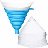 200 pcs Nylon Conical Paint Filter For Car Paint With Silicone Funnel Filter For Filtering Car V1188-MS-227-0752
