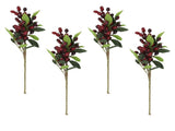 5PCS Artificial Berries Artificial Pip Berry Stems Decoration for Living Room Office Red V1294-YM0706-3115230060213