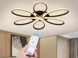 Modern LED Chandelier Light Fixture Dimmable Remote V178-39037