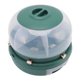 Stackable Grain Storage Container Single Layer 6 Grids Rotating Rice Dispenser for Kitchen V1294-YM0717-3118220217011