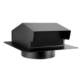 VEVOR 149 mm Hooded Wall Vent Cover SPCC Steel Roof Exhaust 1 Pack Black V952-QBPQTFKZSFX68VX60001V0