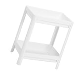 2 Tier Bathroom Floor Shelf with Drain Hole Multifunction Stable Space Saving Standing V1294-YM0901-3117240149311