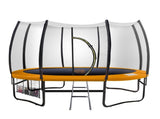 Kahuna 10 ft Springless Trampoline with Basketball Set TRM-KAH-ELA-10D-BB
