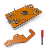 Multi-Function Router Slotting Jig with Adjustable Base for Woodworking Trimming, Grooving, and V1341-ZY-GMCX9SUV-E